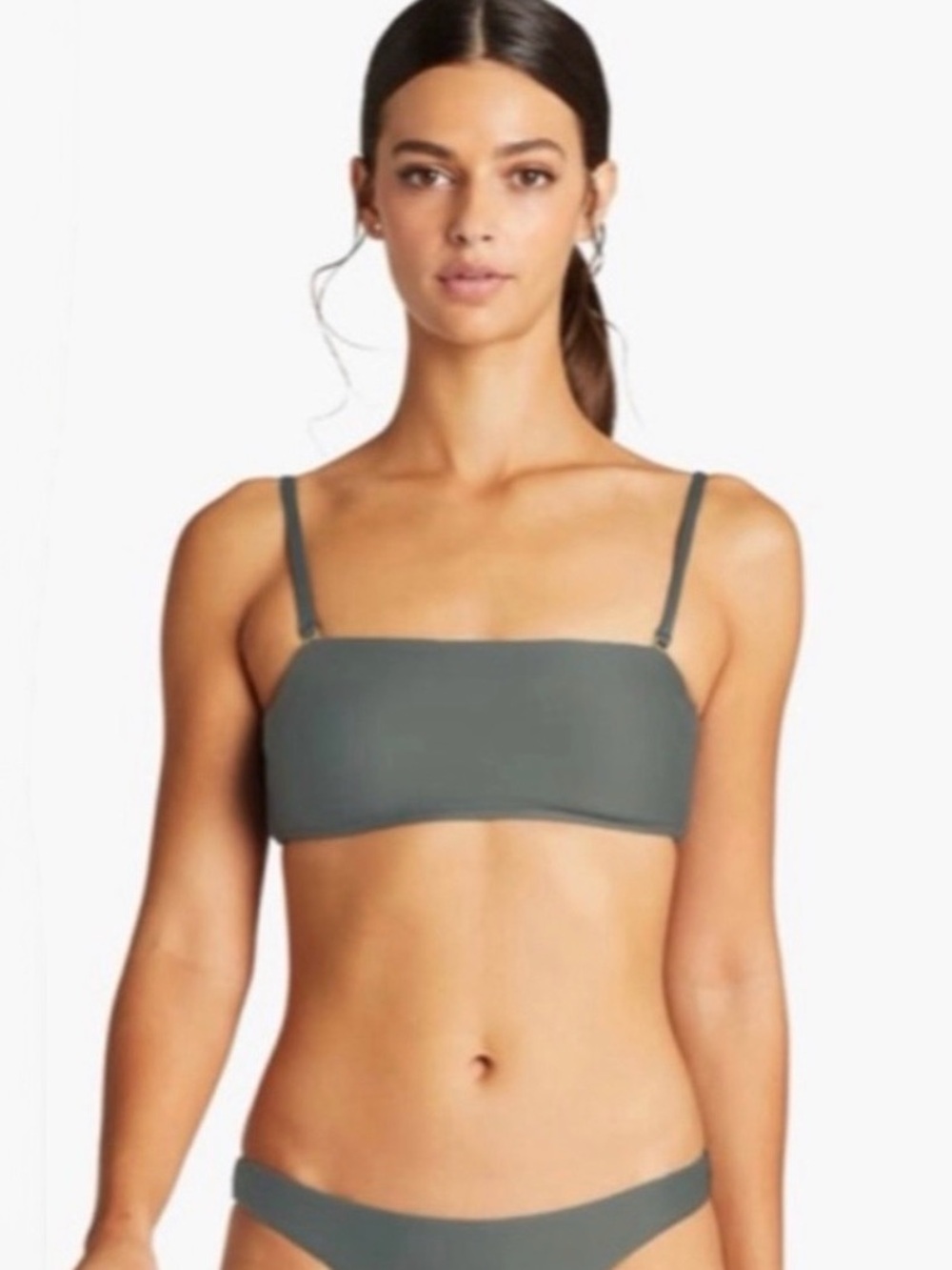 NWT Vitamin A Mila Bandeau Bikini Top Sage Size M